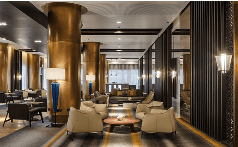 Bronze Finish Column Cladding Regent Hotel- Qatar